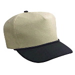 Wool Blend Low Crown Golf Style Two Tone Color Caps