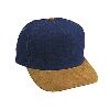Otto Cap Brushed Denim Suede Visor Low Crown Golf Style Two Tone Color Cap 