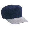Otto Cap Brushed Bull Denim Low Crown Golf Style Two Tone Color Caps Gray/Navy