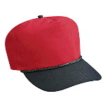 Poplin High Crown Golf Style Two Tone Color Caps