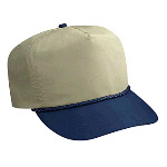 Deluxe Poplin High Crown Golf Style Two Tone Color Caps