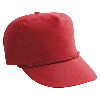 Otto Cap Crinkle Taslon High Crown Golf Style Caps Red
