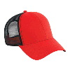 Otto Cap Washed Cotton Twill Low Profile Pro Style Mesh Back Two Tone Color Caps Red/Red/Black
