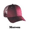 Otto Cap Cotton Twill Low Profile Pro Style Mesh Back Caps Maroon