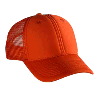Otto Cap Polyester Foam Front Low Profile Pro Style Mesh Back Caps Orange