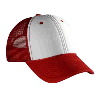 Otto Cap Polyester Foam Front Low Profile Pro Style Mesh Back Two Tone Color Caps Red/White/Red