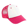 Otto Cap Polyester Foam Front Low Profile Pro Style Mesh Back Two Tone Color Caps Hot Pink/White/Hot Pink