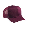 Otto Cap Cotton Twill Pro Style Mesh Back Caps Maroon