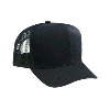 Otto Cap Cotton Twill Pro Style Mesh Back Caps Black