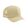 Otto Cap Cotton Twill Pro Style Mesh Back Caps Khaki