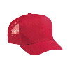 Otto Cap Cotton Twill Pro Style Mesh Back Caps Red
