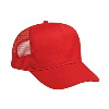 Otto Cap Cotton Twill Pro Style Mesh Back Caps Red