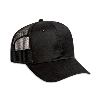 Otto Cap Cotton Twill Pro Style Mesh Back Caps Black