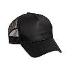 Otto Cap Cotton Twill Five Panel Low Profile Pro Style Mesh Back Caps Black