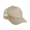 Otto Cap Cotton Twill Five Panel Low Profile Pro Style Mesh Back Caps Khaki