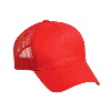 Otto Cap Cotton Twill Five Panel Low Profile Pro Style Mesh Back Caps Red