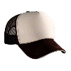 Otto Cap Polyester Foam Front Sandwich Visor Five Panel Pro Style Mesh Back Two Tone Color Caps Brown/Tan/Tan