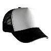 Otto Cap Polyester Foam Front Sandwich Visor Five Panel Pro Style Mesh Back Two Tone Color Caps Black/White/White