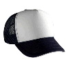 Otto Cap Polyester Foam Front Sandwich Visor Five Panel Pro Style Mesh Back Two Tone Color Caps Navy/White/White