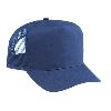 Otto Cap Cotton Twill Five Panel Pro Style Mesh Back Caps Navy