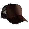 Otto Cap Polyester Foam Front Five Panel Pro Style Mesh Back Caps Brown