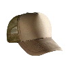 Otto Cap Polyester Foam Front Five Panel Pro Style Mesh Back Caps Khaki