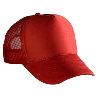 Otto Cap Polyester Foam Front Five Panel Pro Style Mesh Back Caps Red