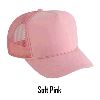 Otto Cap Polyester Foam Front High Crown Golf Style Mesh Back Caps Soft Pink