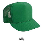 Polyester Foam Front High Crown Golf Style Mesh Back Caps