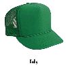 Otto Cap Polyester Foam Front High Crown Golf Style Mesh Back Caps Kelly