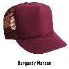 Otto Cap Polyester Foam Front High Crown Golf Style Mesh Back Caps Burgundy Maroon