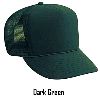 Otto Cap Polyester Foam Front High Crown Golf Style Mesh Back Caps Dark Green