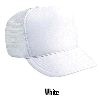 Otto Cap Polyester Foam Front High Crown Golf Style Mesh Back Caps White
