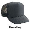 Otto Cap Polyester Foam Front High Crown Golf Style Mesh Back Caps Charcoal Gray