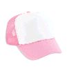 Otto Cap Polyester Foam Front High Crown Golf Style Mesh Back Two Tone Color Caps Soft Pink/White/Soft Pink