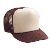 Otto Cap Polyester Foam Front High Crown Golf Style Mesh Back Two Tone Color Caps Brown/Tan/Brown