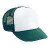 Otto Cap Polyester Foam Front High Crown Golf Style Mesh Back Two Tone Color Caps Dark Green/White/Dark Green