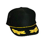 Polyester Foam Front Oak Leaves High Crown Golf Style Mesh Back Cap