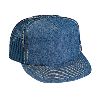 Otto Cap Denim High Crown Golf Style Mesh Back Caps Navy/Gold