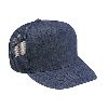Otto Cap Denim High Crown Golf Style Mesh Back Caps Navy