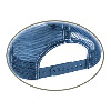 Otto Cap Denim High Crown Golf Style Mesh Back Caps 