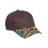 Otto Cap Camouflage Visor Cotton Twill Low Profile Pro Syle Two Tone Color Caps Khaki/Brown/Light Olive Green/Dark Brown
