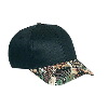 Otto Cap Camouflage Visor Cotton Twill Low Profile Pro Syle Two Tone Color Caps Light Loden/Brown/Kelly/Black