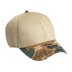 Camouflage Visor Cotton Twill Low Profile Pro Syle Two Tone Color Caps