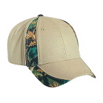 Camouflage Piping Design Cotton Twill Low Profile Pro Style Two Tone Color Caps