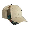 Otto Cap Camouflage Piping Design Cotton Twill Low Profile Pro Style Two Tone Color Caps Khaki/Khaki/Brown/Light Olive Green