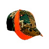 Otto Cap Camouflage and Hunter Orange Low Profile Cap Khaki/Brown/Light Olive Green/Neon Orange