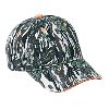 Otto Cap Camouflage Cotton Twill Sandwich Visor Low Profile Pro Style Caps Gray/Dark Green