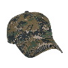 Otto Cap Digital Camouflage Cotton Twill Low Profile Pro Style Caps Olive Green/Black/Dark Green