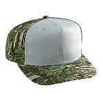 Camouflage Cotton Twill Pro Style Two Tone Color Caps